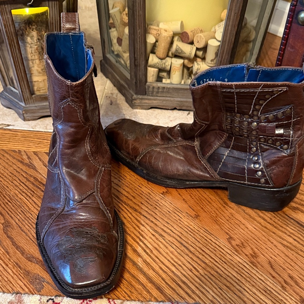 Brown Leather Boots